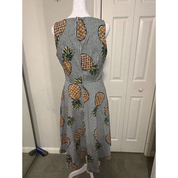 Royal Monk Sun Dress – Pineapple Print, Size M - Picture 4 of 6